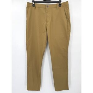 Puma Golf Pants Mens 34/32 Tan Tailored Fit Tapered Leg Performance 599244-07